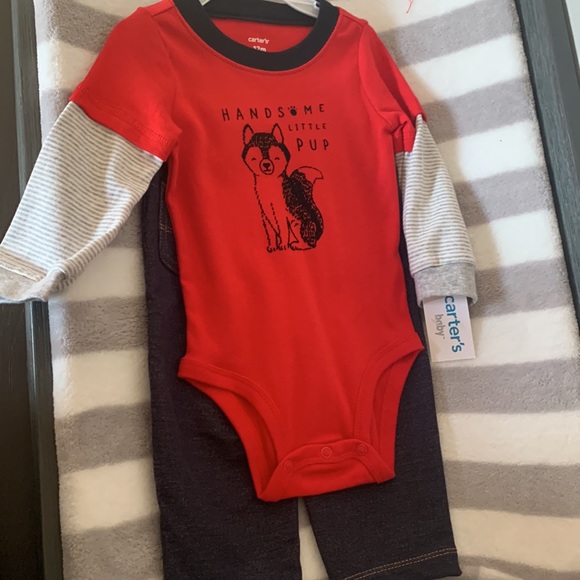 Never worn 12 month boy long t and jeans outfit - Picture 5 of 5